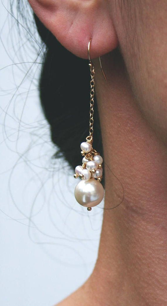 Moonlit Pearl Earrings