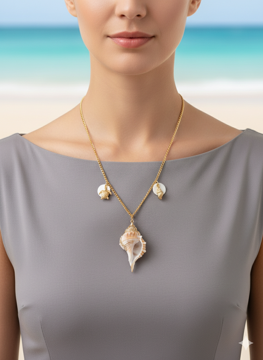 Shankh Charm Necklace