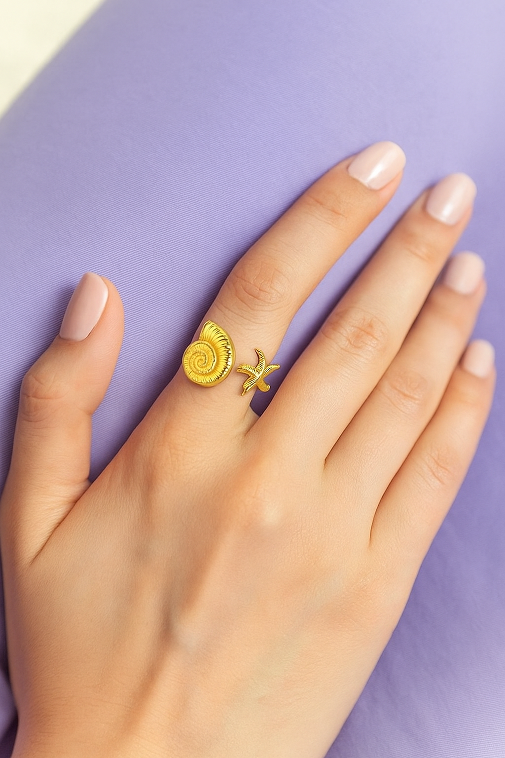Shell Star Ring
